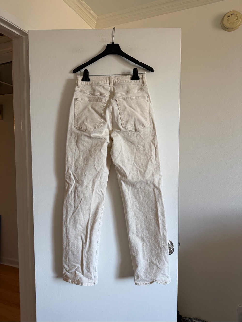 Madewell ‘Vintage Canvas’ Off White The Curvy ‘90s Straight Jean size 27 EUC - Picture 9 of 13